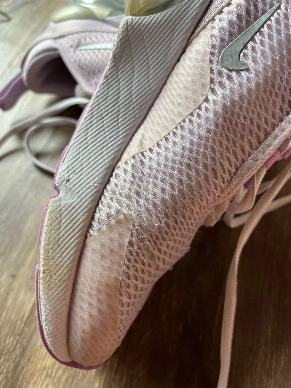 Nike Women’s Air Max 270 Pink and Silver Accent Sneakers